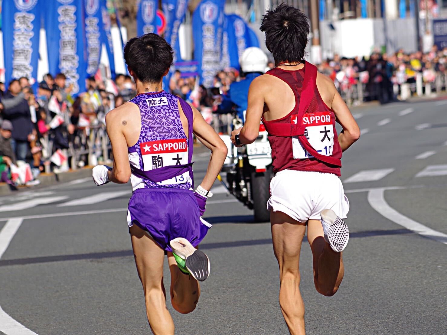 トップランナーが走るシーン